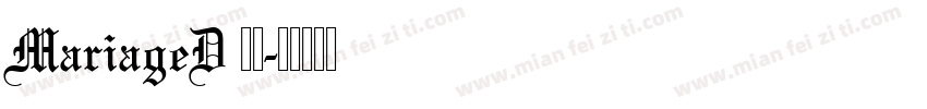 MariageD 常规字体转换